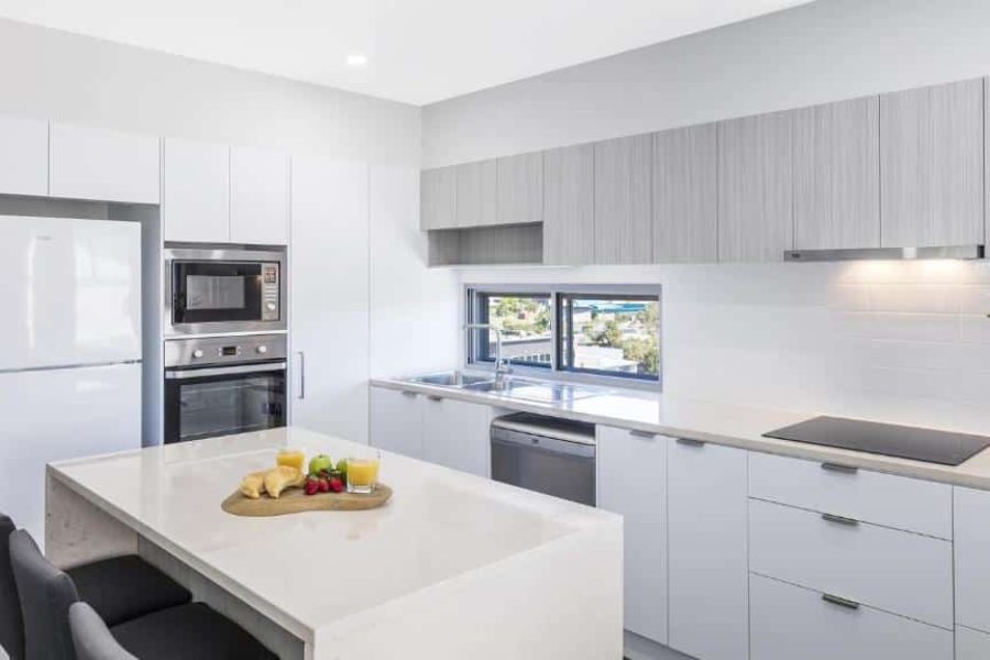 MediStays apartment kitchen for country patients staying near the hospital.