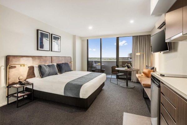 Medistays MTA wheelchair accessible maribrynong bedroom