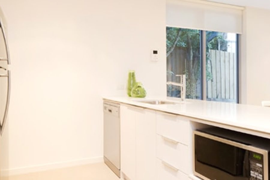 MediStays apartment kitchen for country patients staying near the hospital.