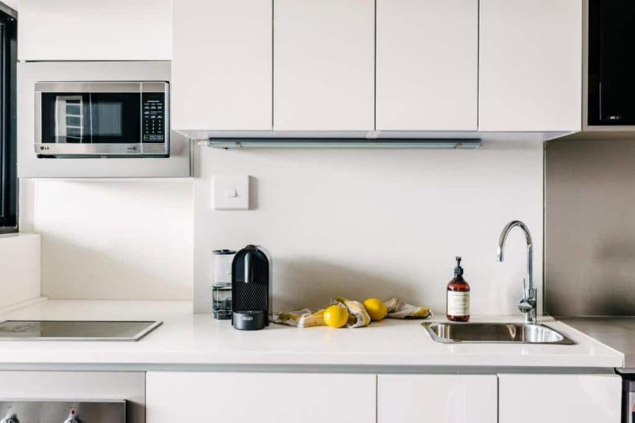 MediStays apartment kitchen for country patients staying near the hospital.